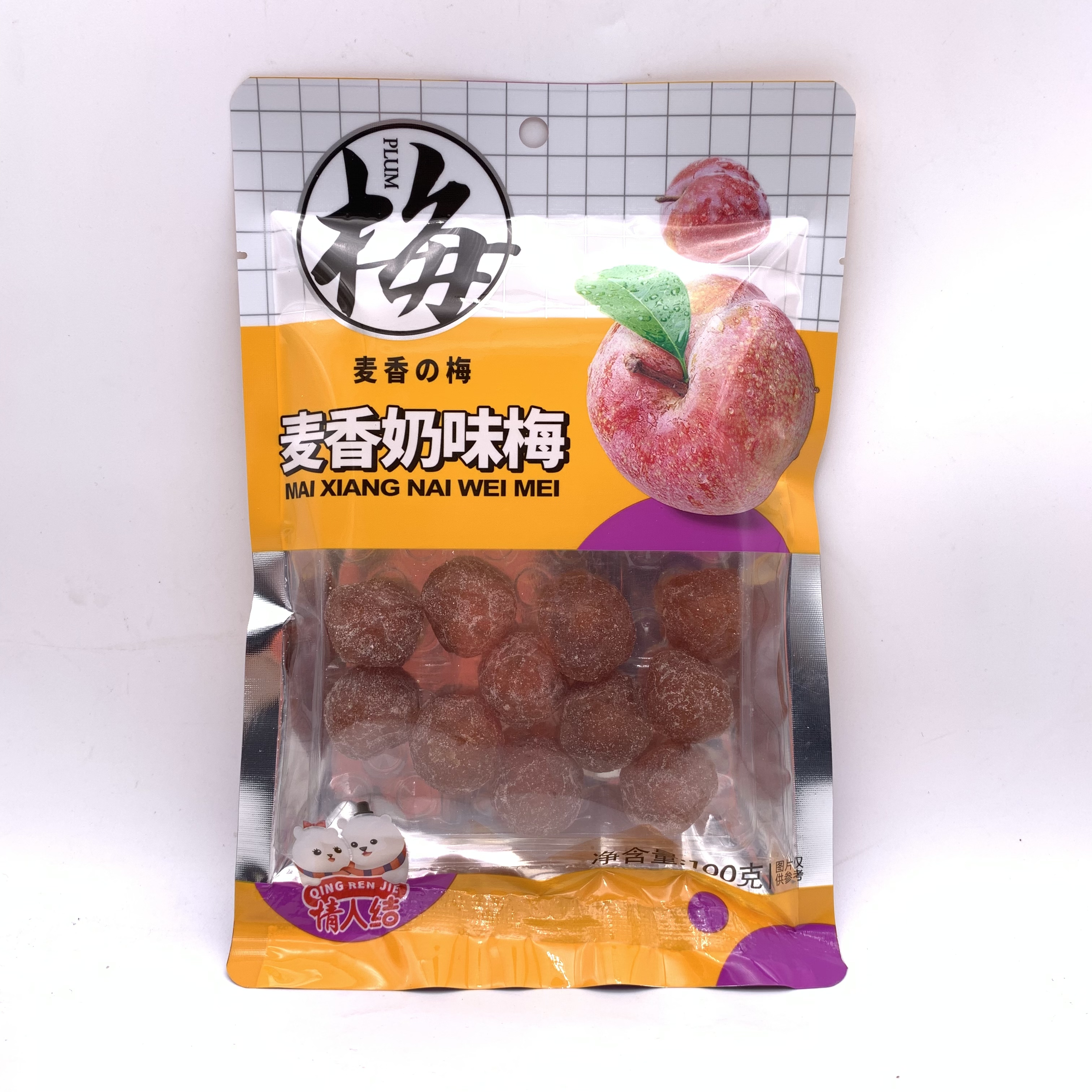 100g麦香奶味梅