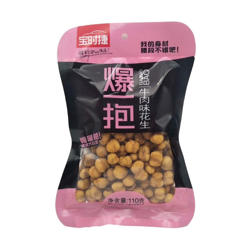110g爆一抱牛肉味花(huā)生